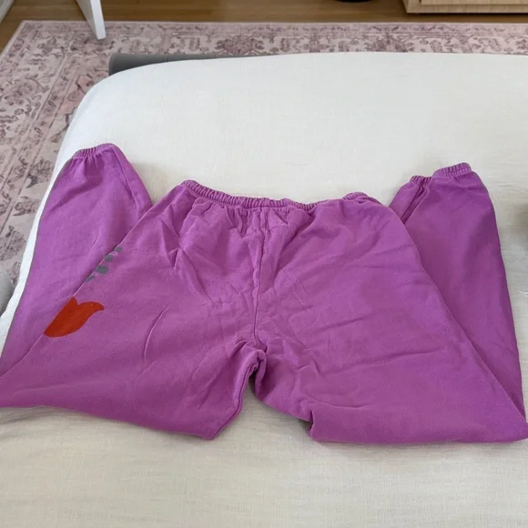 FREECITY Sweatpants in the "Pinkjuice" w/gray "FREECITYLARGE" - Picture 5 of 5